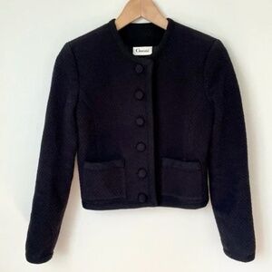 *SOLD* Ganni Cropped Cotton Blazer Button Jacket XS